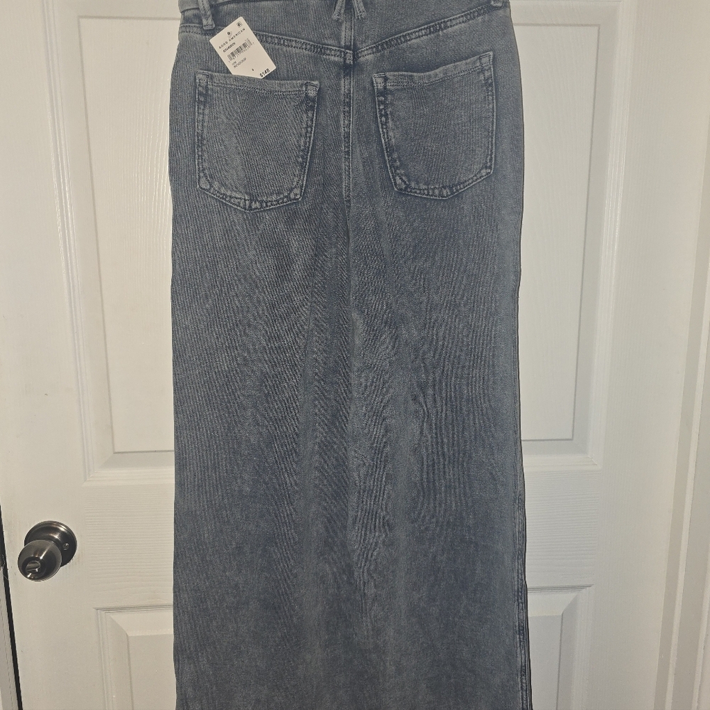 Good Americsn - Women's Blue Wide-Leg Sweatpant Jeanz (6/28) - Picture 8 of 9